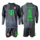 Bayern Munich Manuel Neuer #1 Golman Gostujuci Dres za djecu 2025-26 Dugi Rukav (+ Kratke hlače) Bayern Munich Manuel Neuer #1 Golman Gostujuci Dres za djecu 2025-26 Dugi Rukav (+ Kratke hlače)